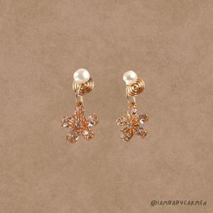 Dainty No-Pierce Pearl Dangle Earrings